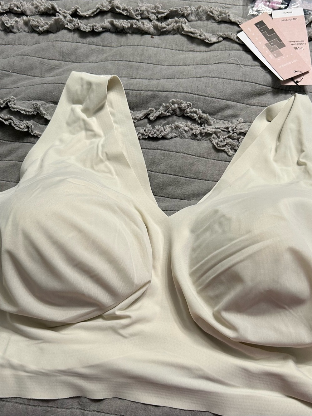 Calvin Klein Cream Seamless Wireless Bra